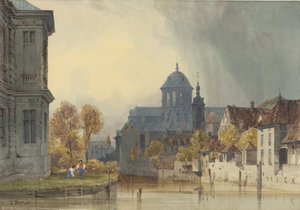 Vista da Igreja de Nossa Senhora de Hanswijk, Mechelen (Malines), Bélgica de Thomas Shotter Boys